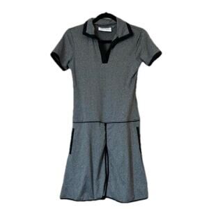 Scratch Seventy Charlotte Short Sleeve Golf Mini Athletic Dress Gray Size S